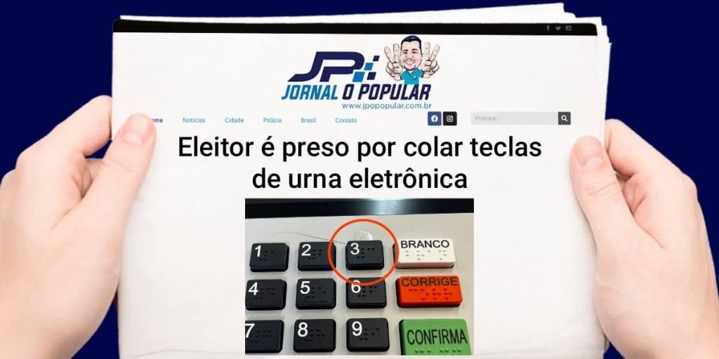 Eleitor Cola Teclas De Urna Eletr Nica Jp Jornal O Popular