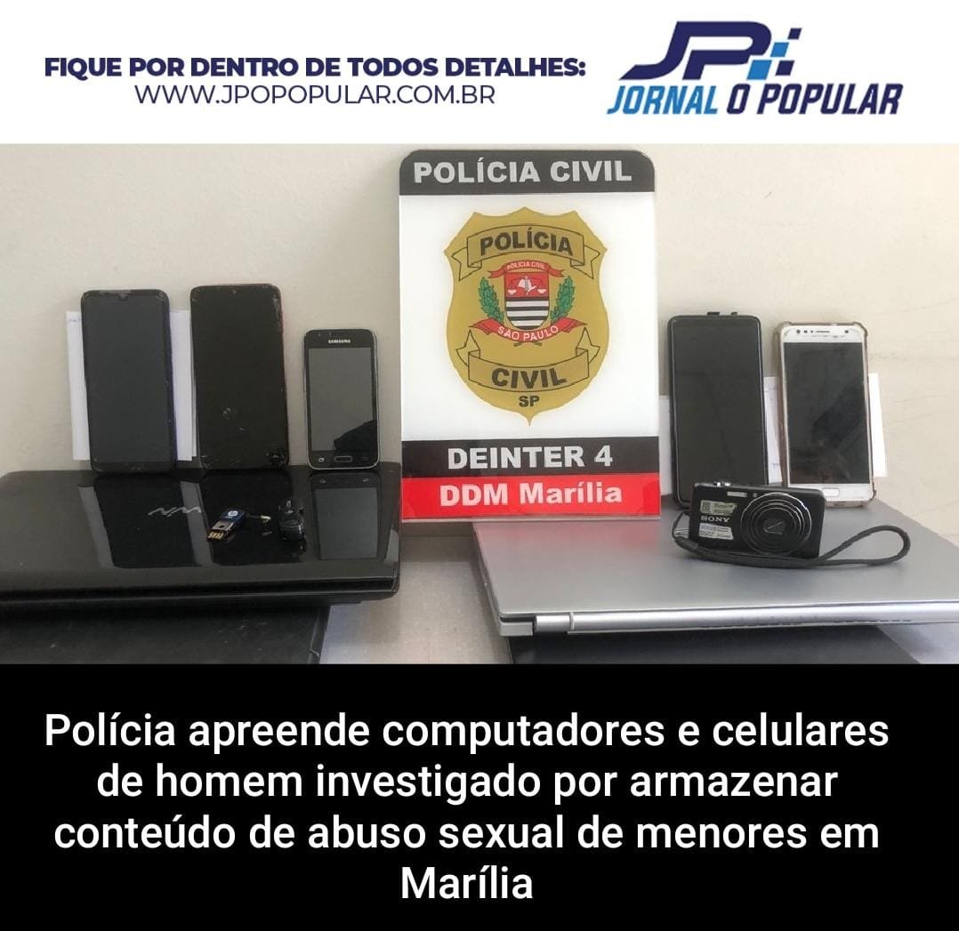 O homem é investigado por armazenar conteúdo de abuso sexual de menores