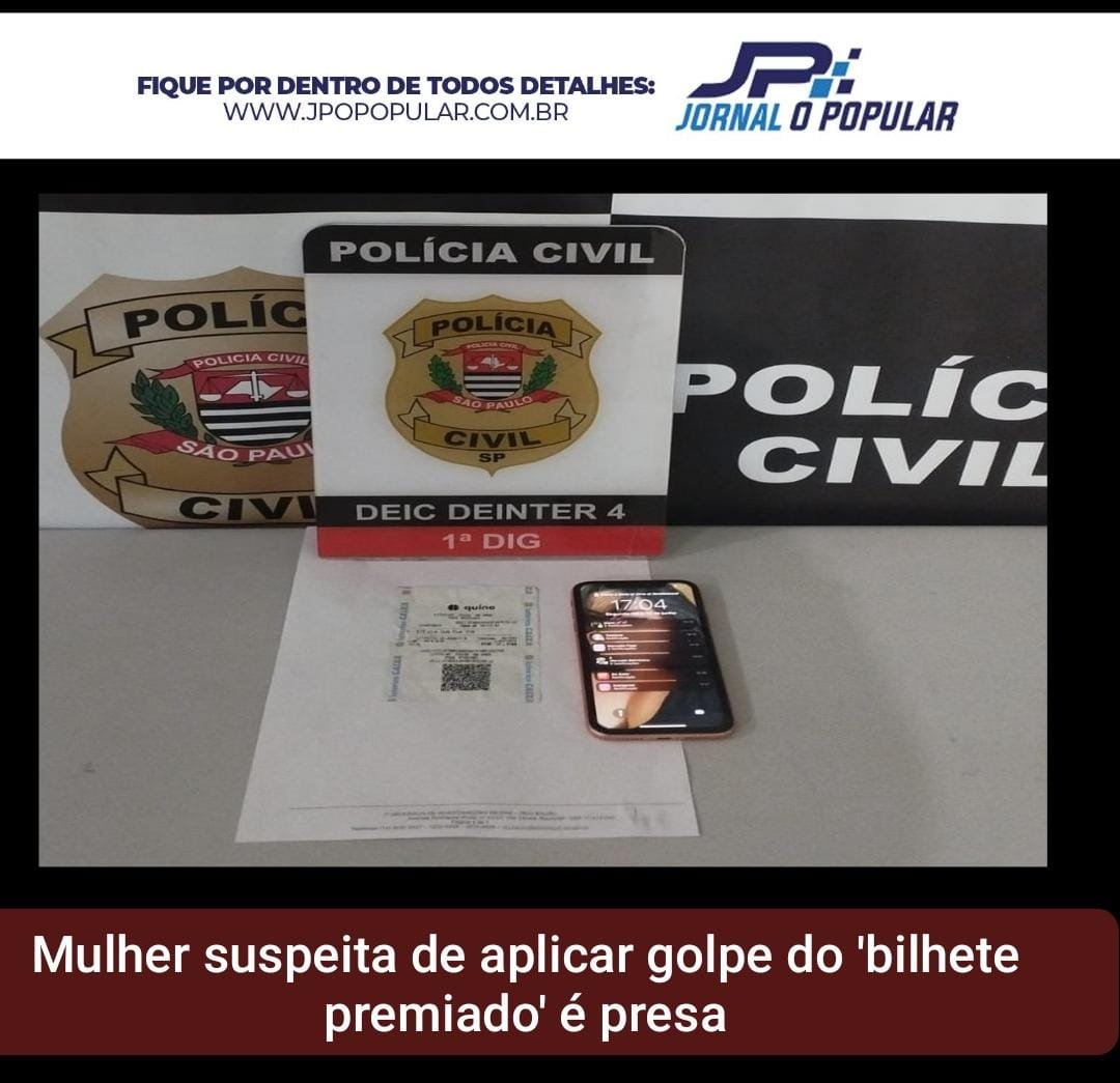 Mulher Presa Suspeita De Aplicar Golpe Do Bilhete Premiado Jp