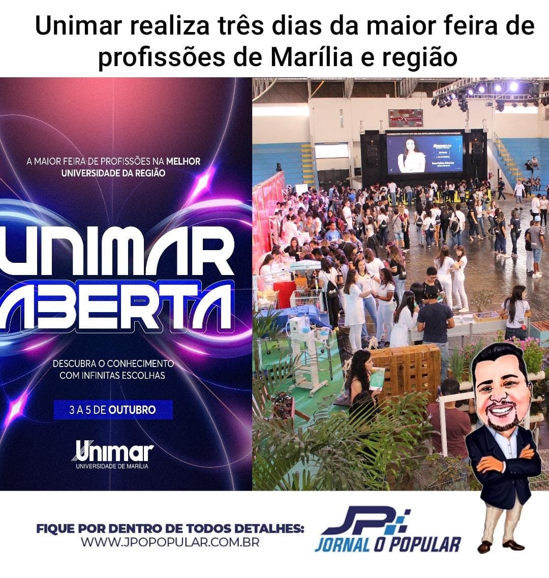 Unimar Realiza Tr S Dias Da Maior Feira De Profiss Es De Mar Lia E