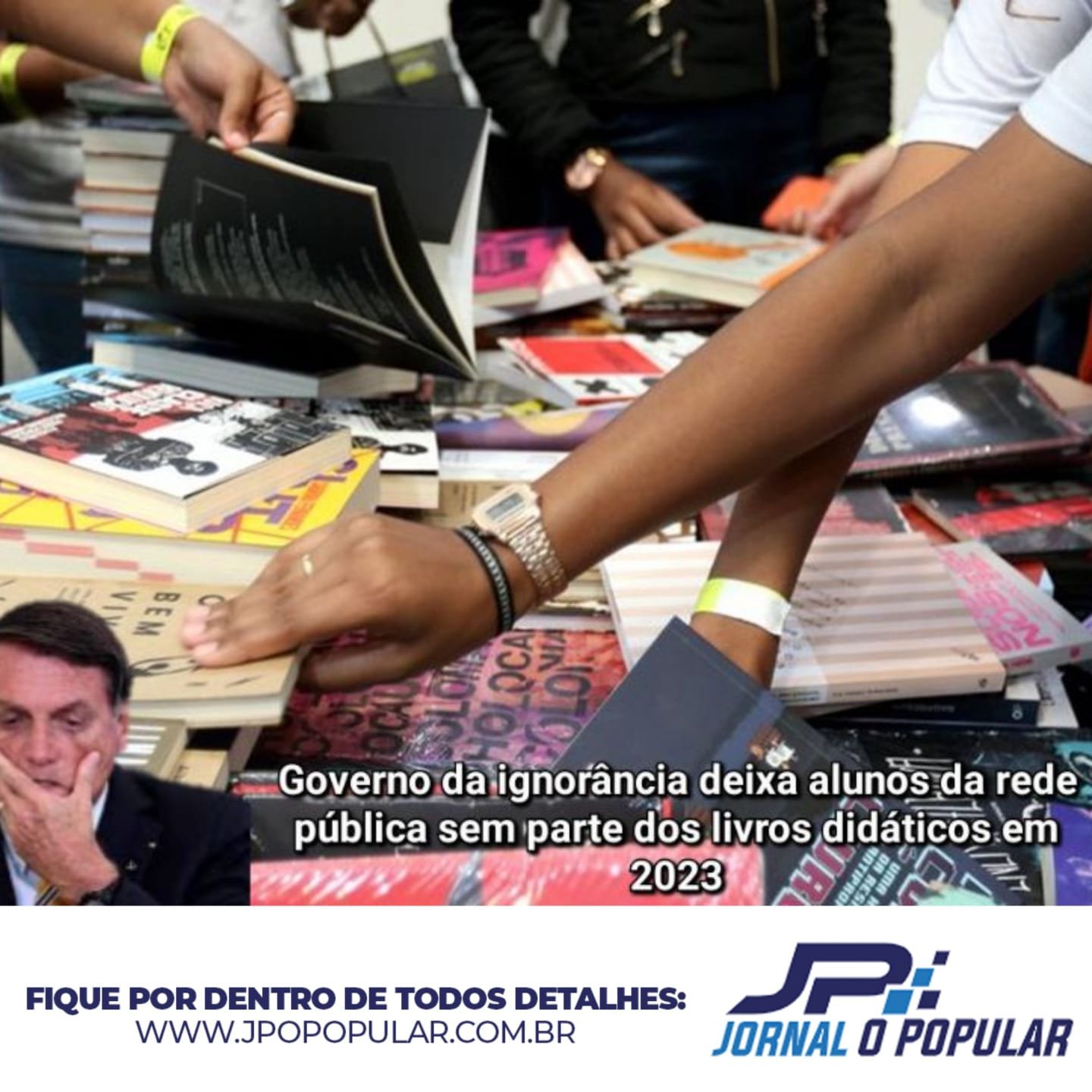 Governo da ignorância deixa alunos da rede pública sem parte dos livros didáticos em 2023