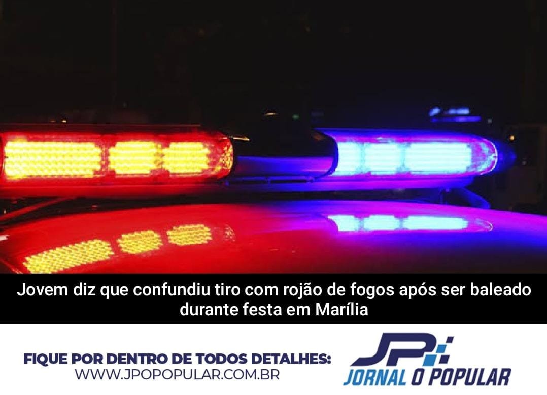Jovem diz que confundiu tiro com rojão de fogos após ser baleado durante festa