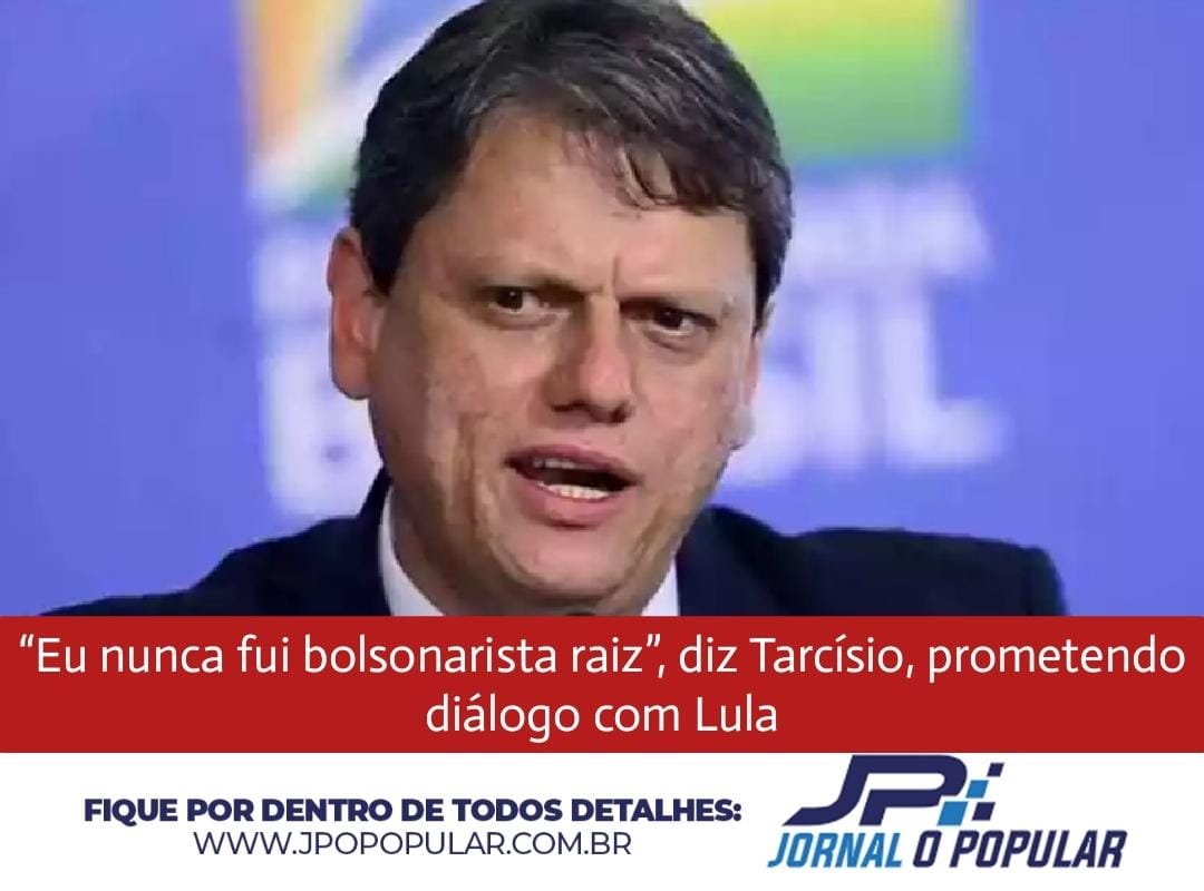 “Eu nunca fui bolsonarista raiz”, diz Tarcísio