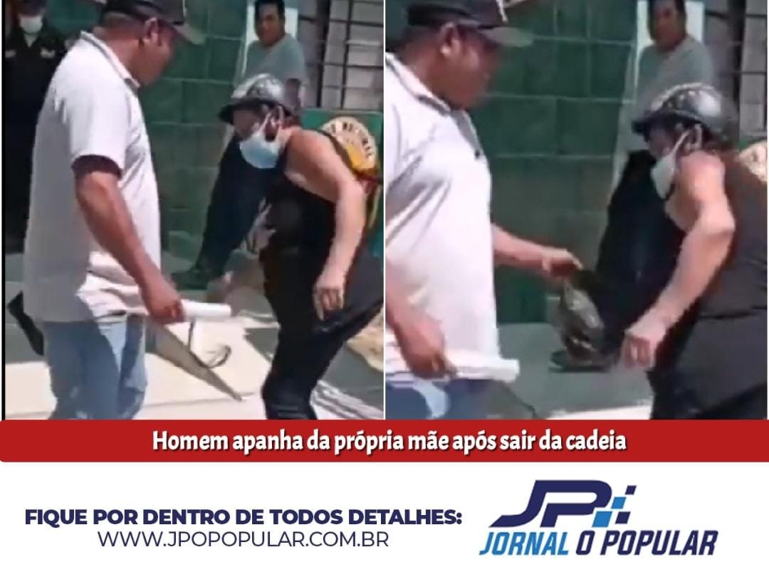 Homem apanha da própria mãe após sair da cadeia
