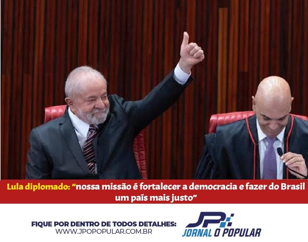 Lula é diplomado e diz “nossa missão é fortalecer a democracia”