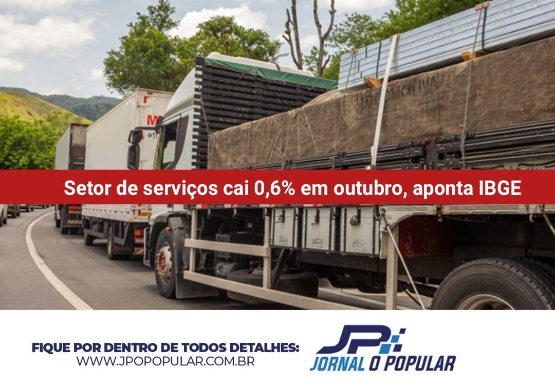 De acordo com IBGE, setor de serviços caiu 0,6% em outubro