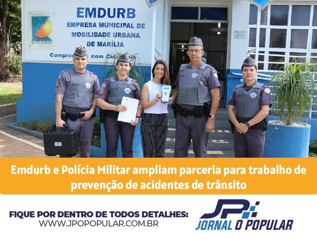 Emdurb e Polícia Militar ampliam parceria para trabalho de prevenção de acidentes de trânsito