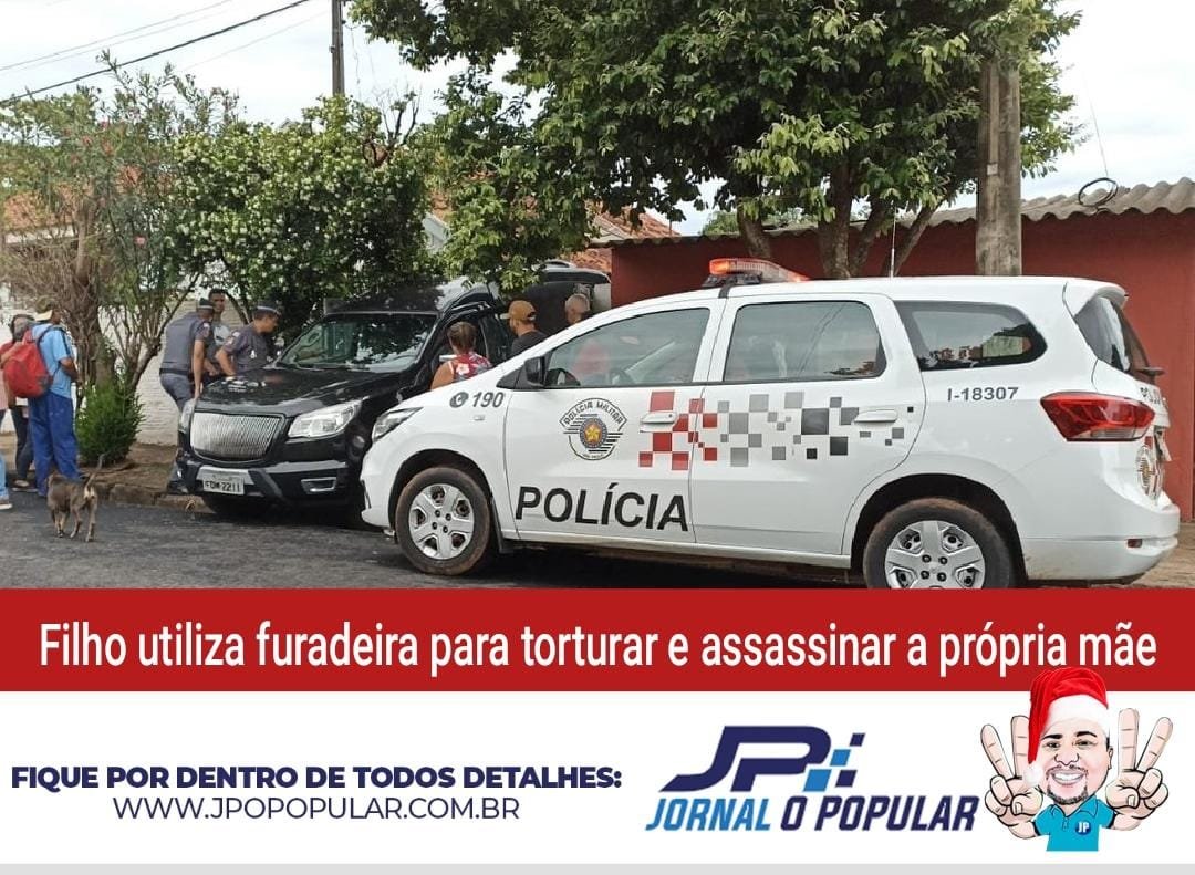 Filho utiliza furadeira para torturar e assassinar a própria mãe