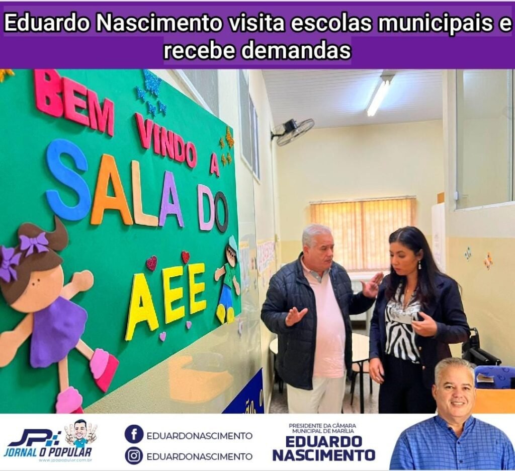 Eduardo Nascimento visita escolas municipais e recebe demandas - JP ...