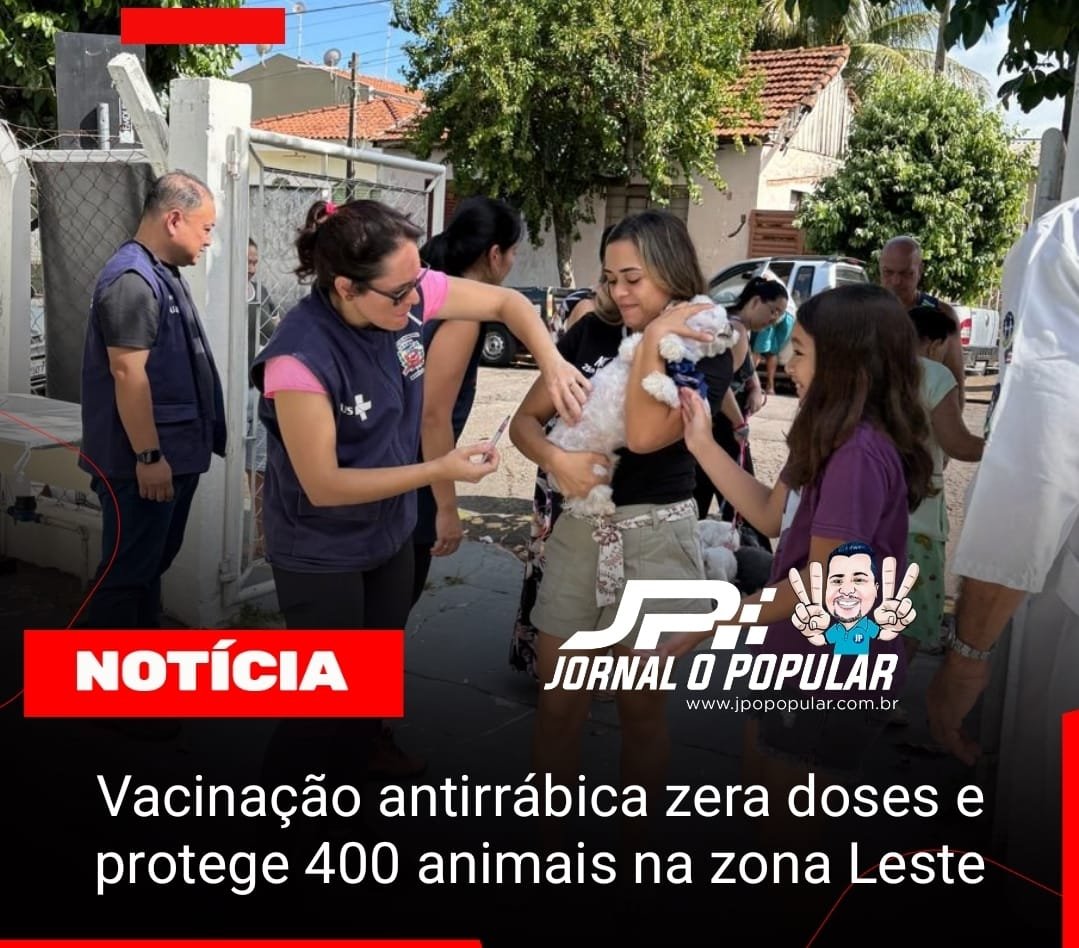 Vacinação antirrábica zera doses e protege 400 animais na zona Leste