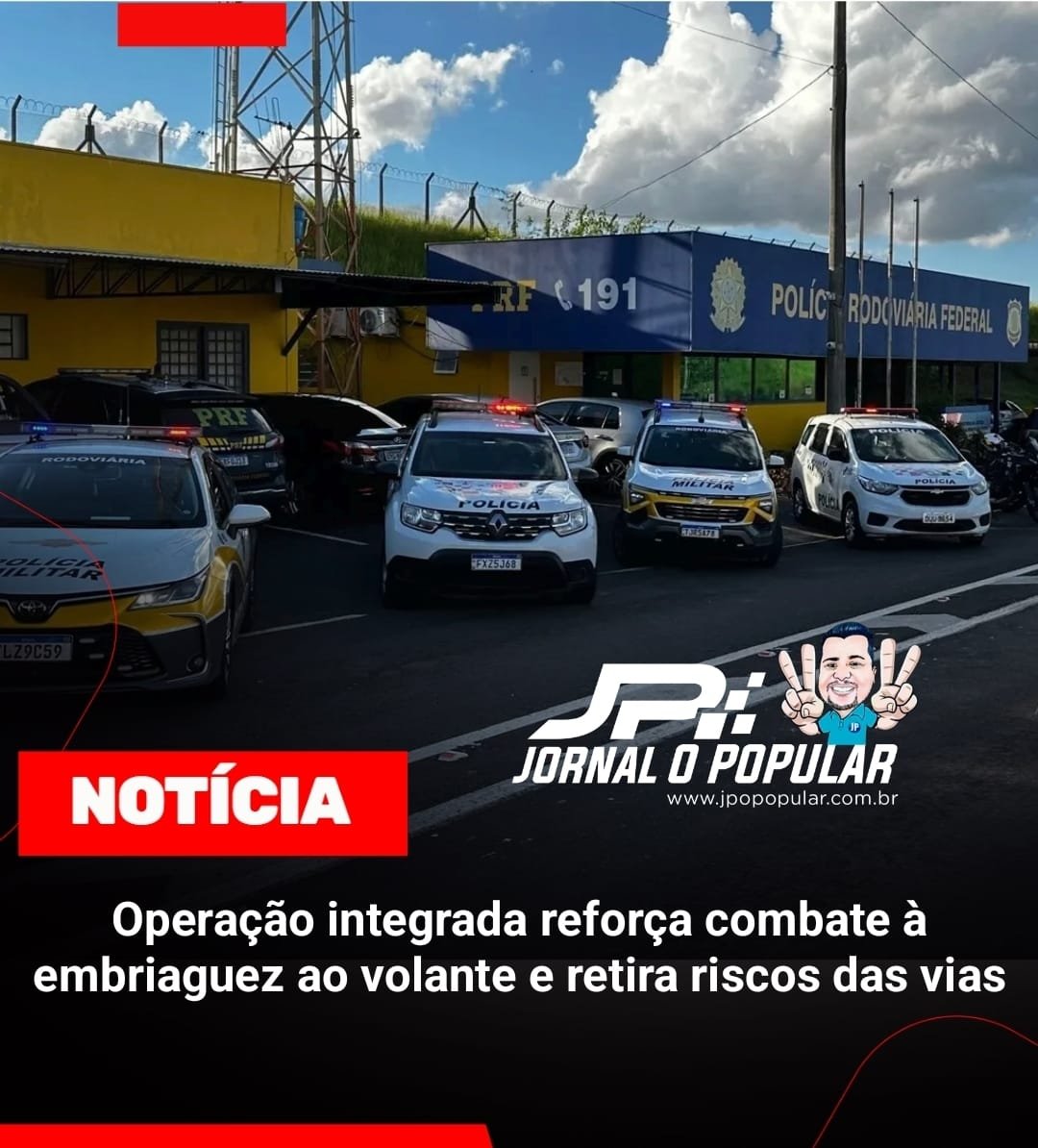 Operação integrada reforça combate à embriaguez ao volante e retira riscos das vias