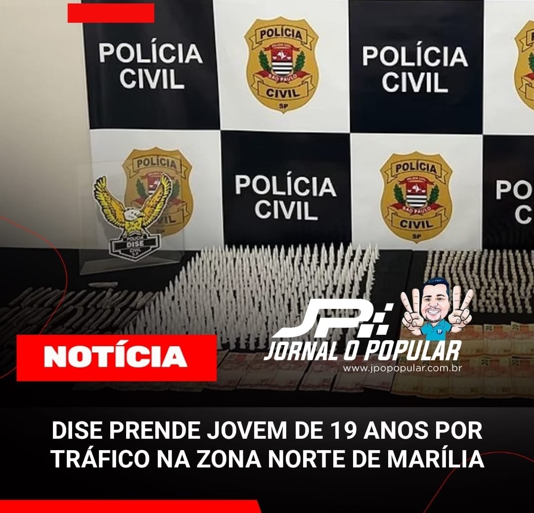 DISE PRENDE JOVEM DE 19 ANOS POR TRÁFICO NA ZONA NORTE DE MARÍLIA