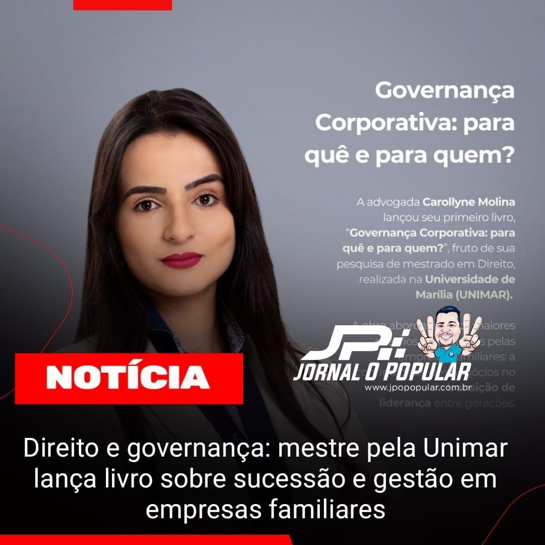 Direito e governança: mestre pela Unimar lança livro sobre sucessão e gestão em empresas familiares