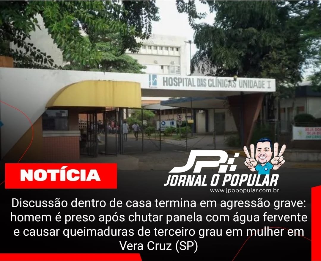 Discussão dentro de casa termina em agressão grave: homem é preso após chutar panela com água fervente e causar queimaduras de terceiro grau em mulher em Vera Cruz (SP)